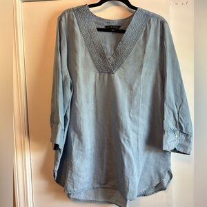 Zac & Rachel Denim Blue Tunic Top